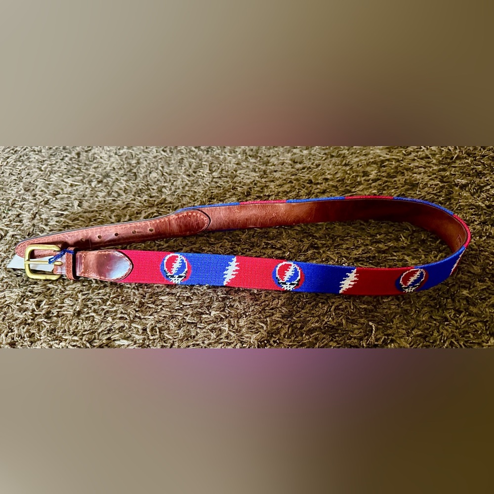 Red and Blue Grateful Dead Belt